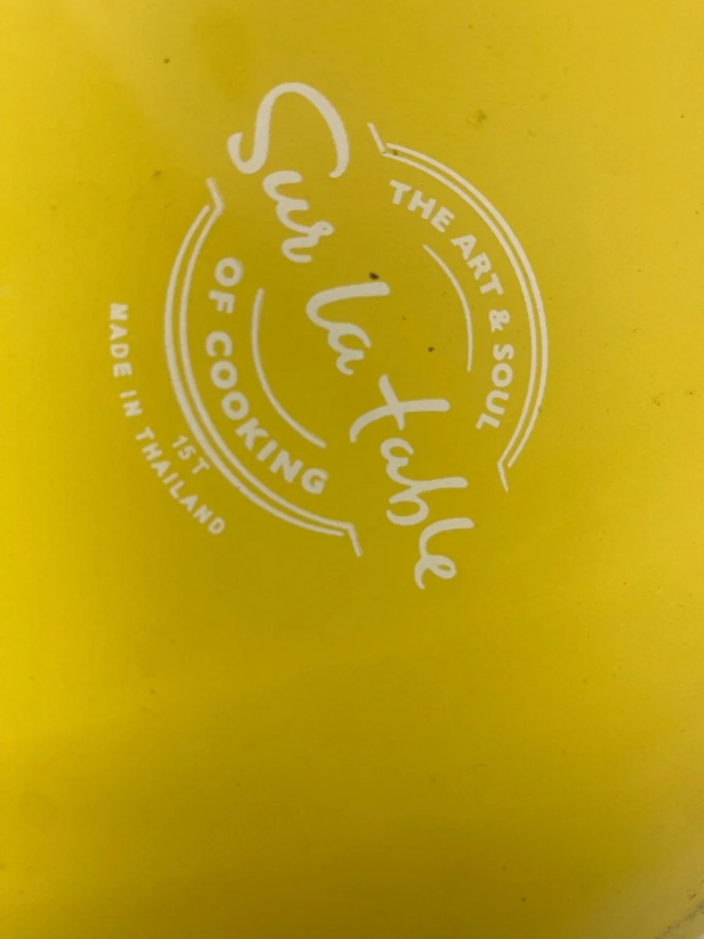 Sur La Table Yellow Round Stovetop Kettle